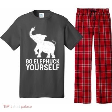 Go Elephuck Yourself Elephant Middle Finger Pajama Set