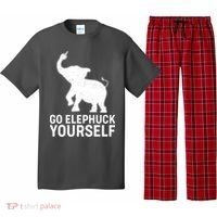Go Elephuck Yourself Elephant Middle Finger Pajama Set thumb 0