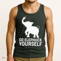 Go Elephuck Yourself Elephant Middle Finger Tank Top thumb 3