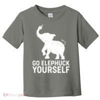 Go Elephuck Yourself Elephant Middle Finger Toddler T-Shirt thumb 0