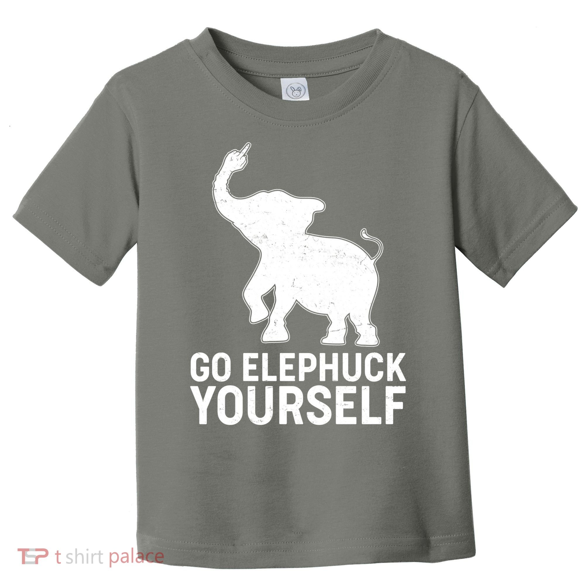 Go Elephuck Yourself Elephant Middle Finger Toddler T-Shirt