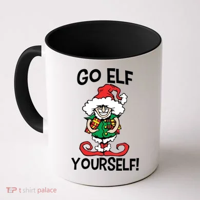 Go Elf Yourself Funny Christmas Coffee Mug