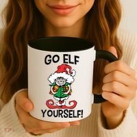 Go Elf Yourself Funny Christmas Coffee Mug thumb 3