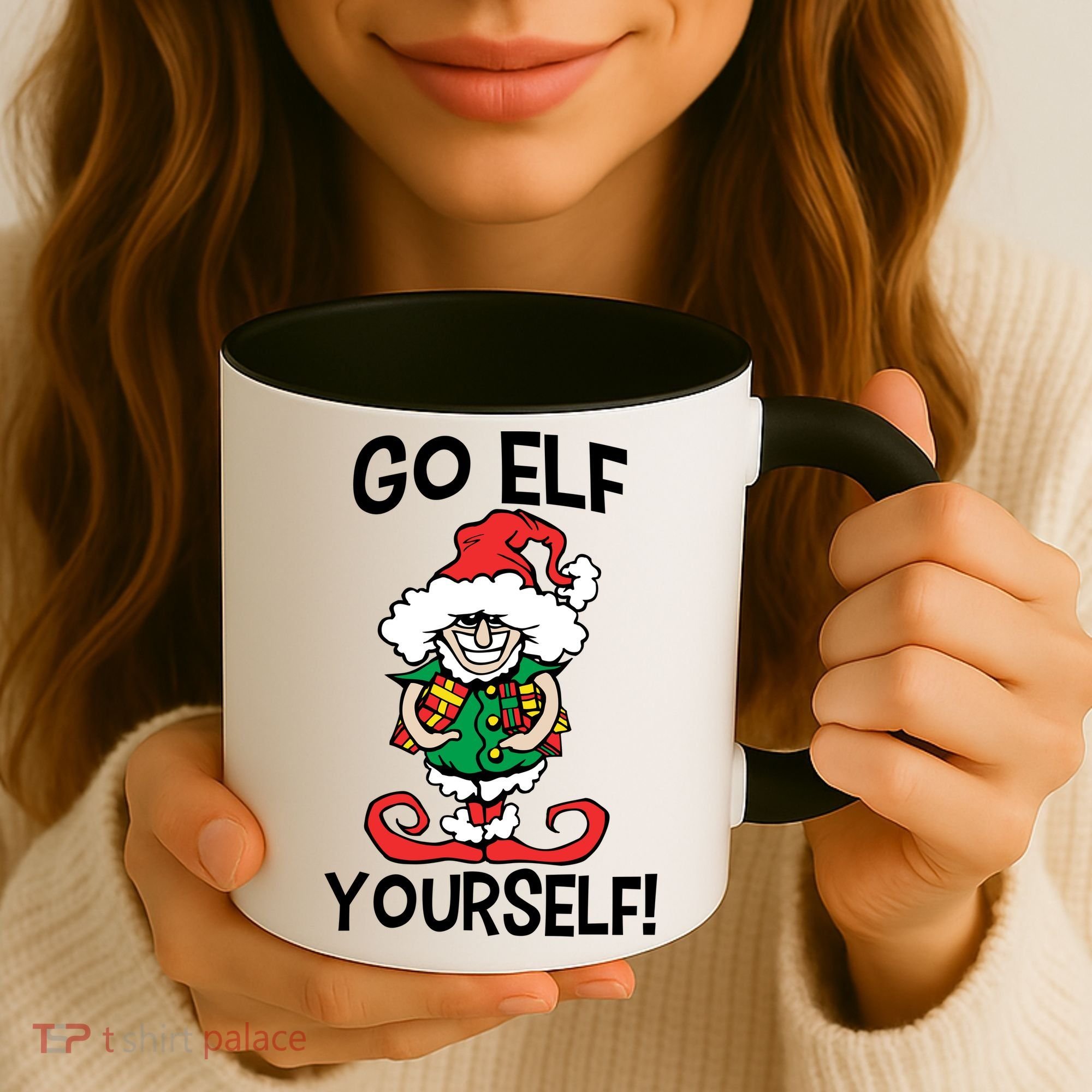 Go Elf Yourself Funny Christmas Coffee Mug