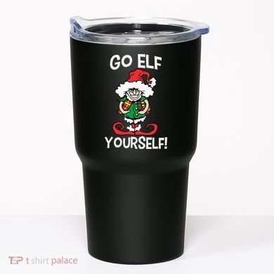 Go Elf Yourself Funny Christmas Tumbler