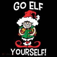 Go Elf Yourself Funny Christmas Ornament thumb 1