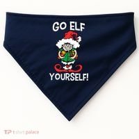 Go Elf Yourself Funny Christmas USA-Made Doggie Bandana thumb 0