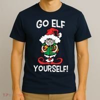 Go Elf Yourself Funny Christmas T-Shirt thumb 3