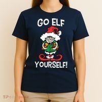 Go Elf Yourself Funny Christmas T-Shirt thumb 4