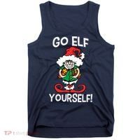 Go Elf Yourself Funny Christmas Tank Top thumb 0