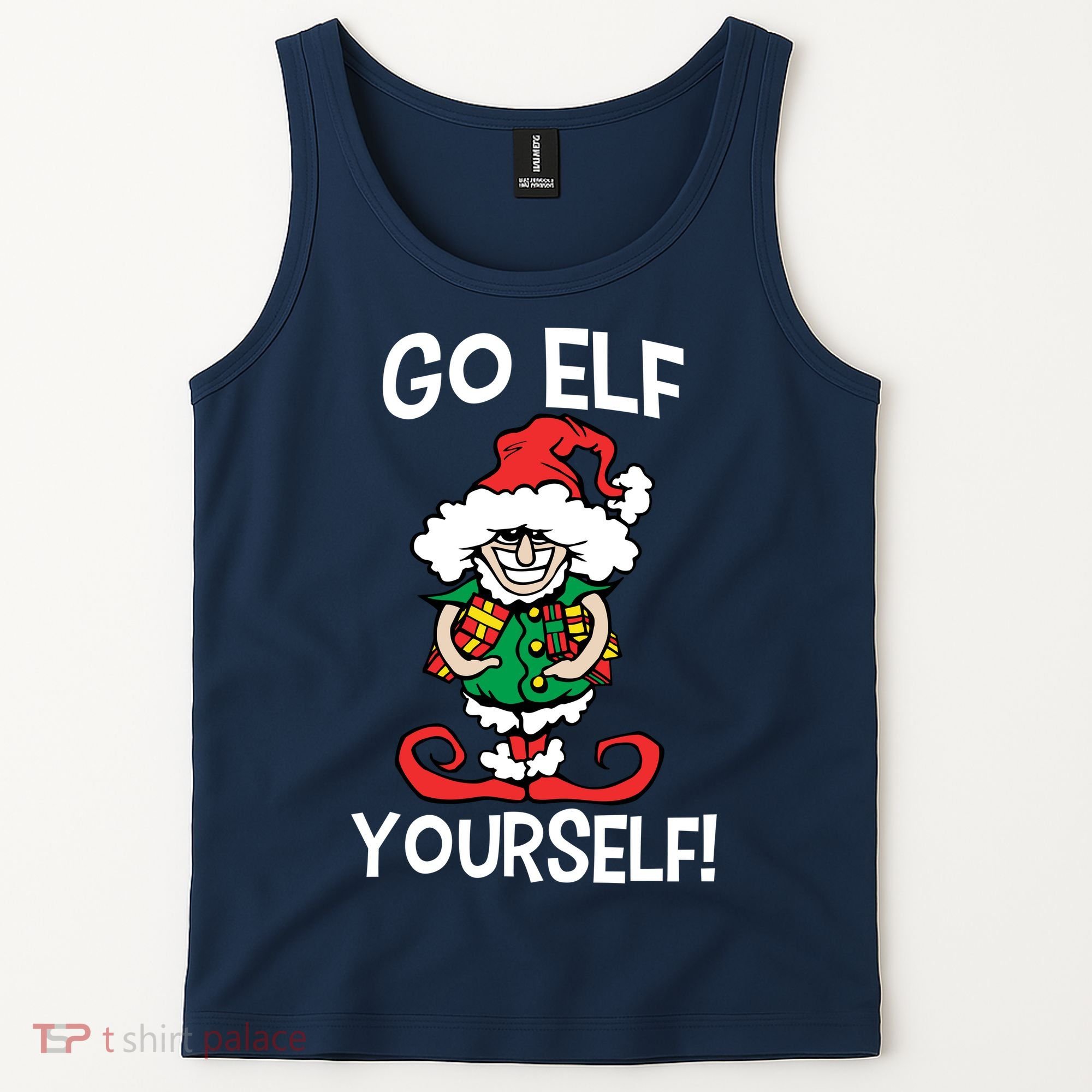 Go Elf Yourself Funny Christmas Tank Top