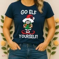 Go Elf Yourself Funny Christmas Women's T-Shirt thumb 2