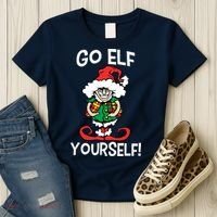 Go Elf Yourself Funny Christmas Women's T-Shirt thumb 3