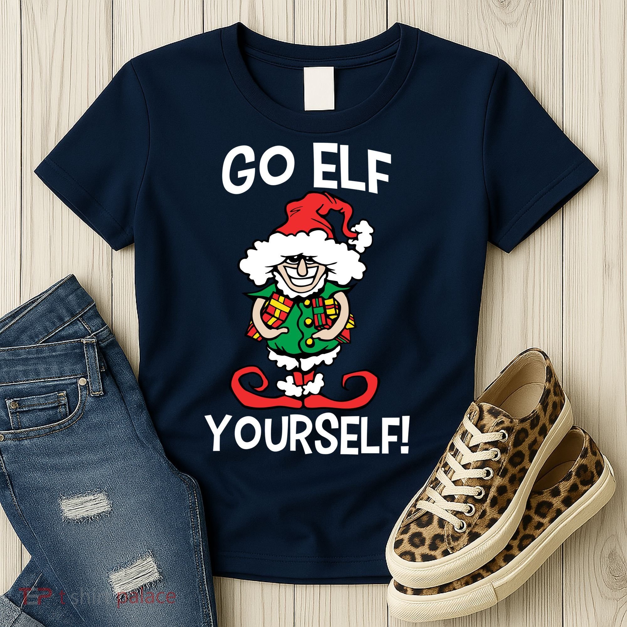 Go Elf Yourself Funny Christmas Women's T-Shirt