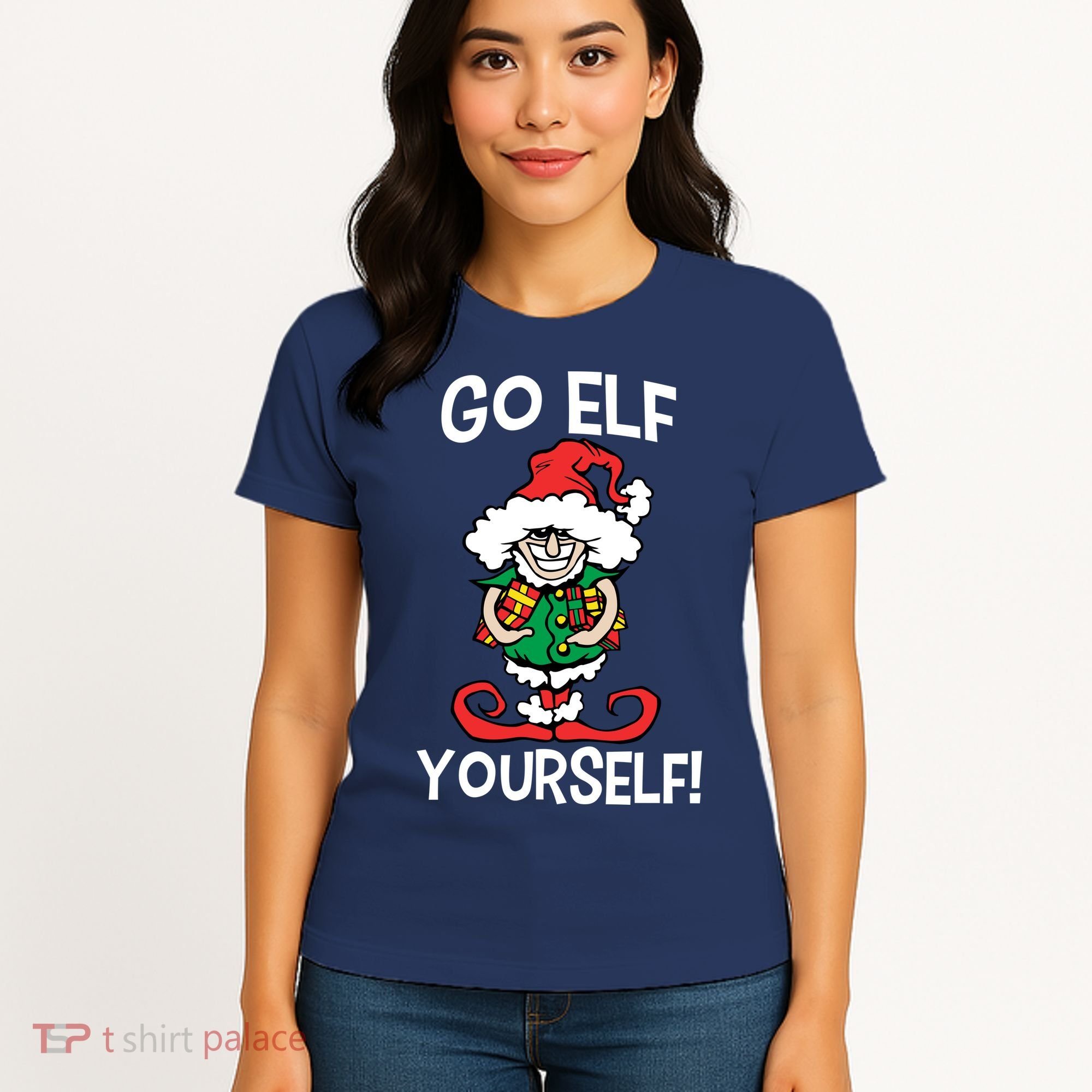 Go Elf Yourself Funny Christmas Women's T-Shirt