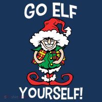 Go Elf Yourself Funny Christmas Kids Sweatshirt thumb 2