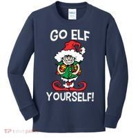 Go Elf Yourself Funny Christmas Kids Long Sleeve Shirt thumb 0