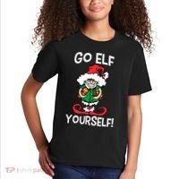 Go Elf Yourself Funny Christmas Kids T-Shirt thumb 2