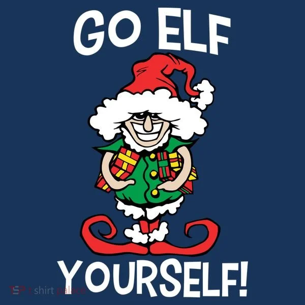 Go Elf Yourself Funny Christmas Kids T-Shirt