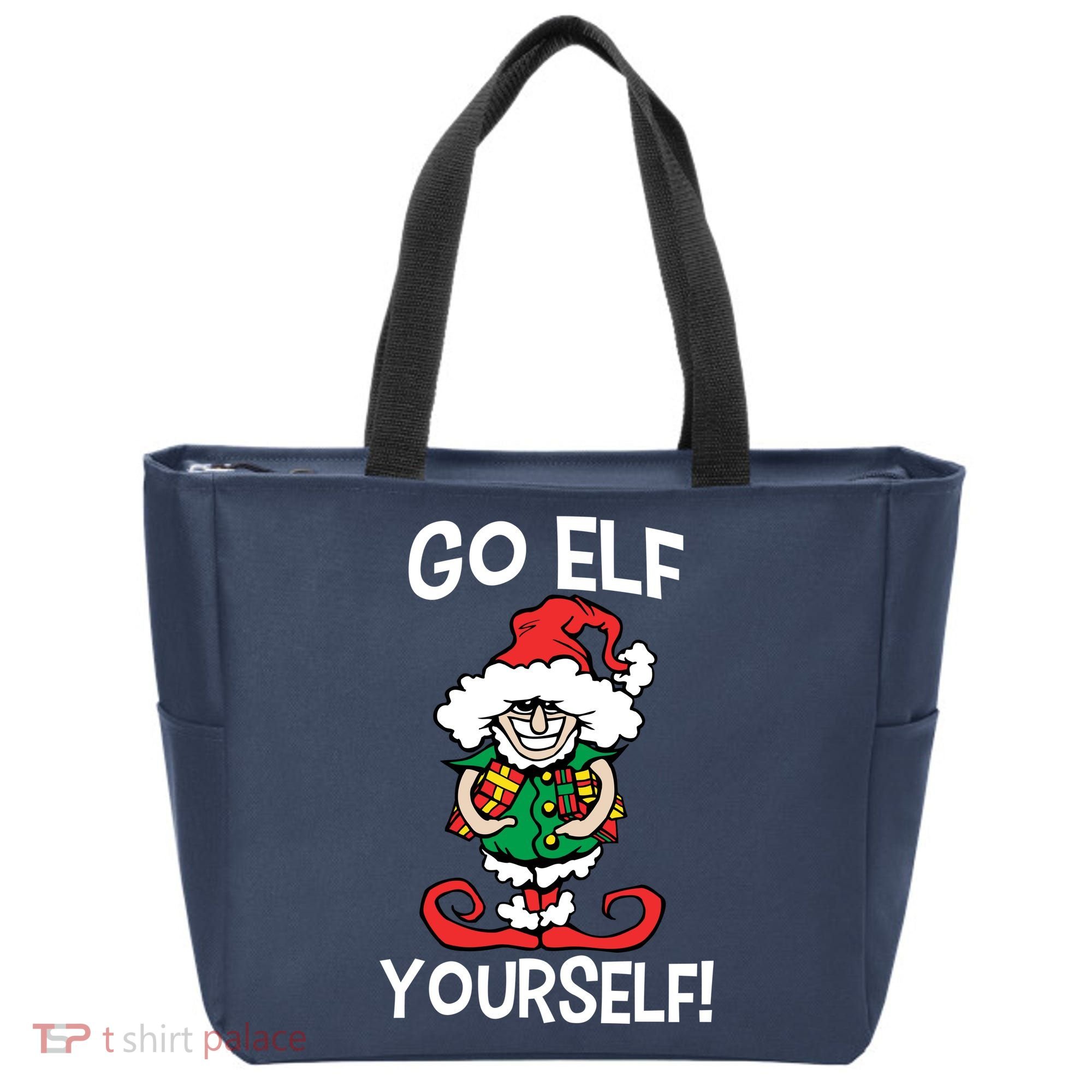 Go Elf Yourself Funny Christmas Tote Bag