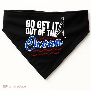 Go Get It Out Of The Ocean Baseball USA-Made Doggie Bandana