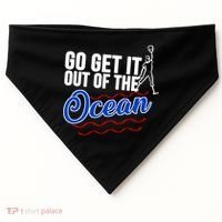 Go Get It Out Of The Ocean Baseball USA-Made Doggie Bandana thumb 0