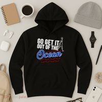 Go Get It Out Of The Ocean Baseball Hoodie thumb 3
