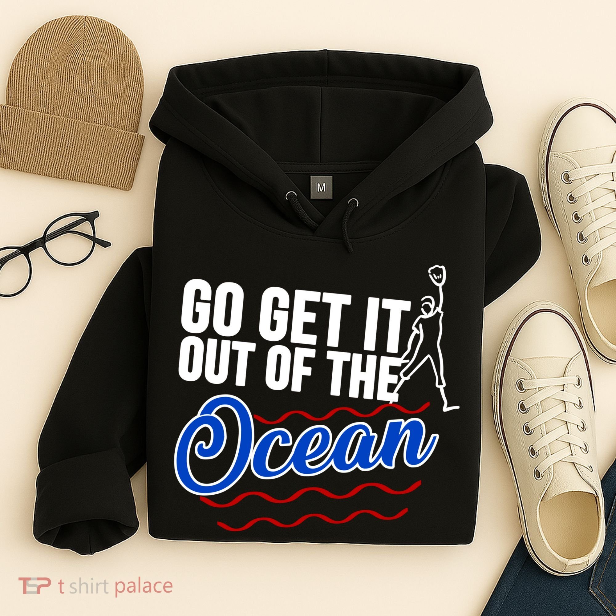 Go Get It Out Of The Ocean Baseball Hoodie