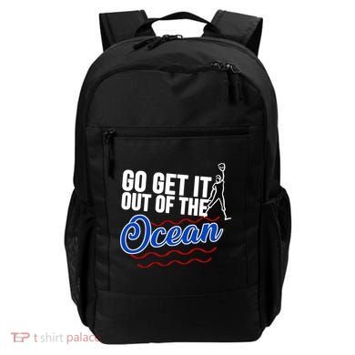 Go Get It Out Of The Ocean Baseball Backpack