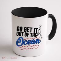 Go Get It Out Of The Ocean Baseball Coffee Mug thumb 1