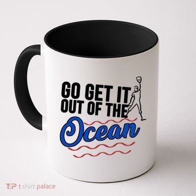 Go Get It Out Of The Ocean Baseball Coffee Mug