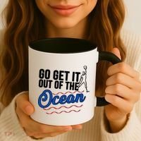 Go Get It Out Of The Ocean Baseball Coffee Mug thumb 3