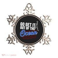 Go Get It Out Of The Ocean Baseball Ornament thumb 0