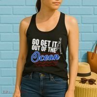 Go Get It Out Of The Ocean Baseball Women's Tank Top thumb 2