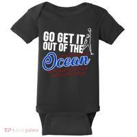 Go Get It Out Of The Ocean Baseball Baby Bodysuit thumb 0