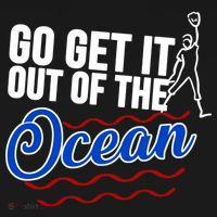 Go Get It Out Of The Ocean Baseball Baby Bodysuit thumb 2
