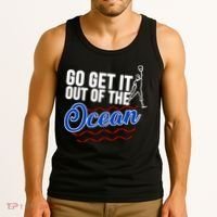 Go Get It Out Of The Ocean Baseball Tank Top thumb 3