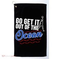 Go Get It Out Of The Ocean Baseball Golf Towel thumb 0