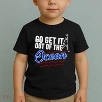 Go Get It Out Of The Ocean Baseball Toddler T-Shirt thumb 2