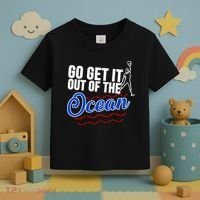 Go Get It Out Of The Ocean Baseball Toddler T-Shirt thumb 3