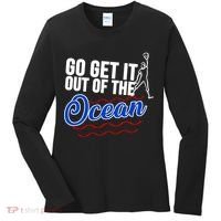 Go Get It Out Of The Ocean Baseball Women's Long Sleeve Shirt thumb 0