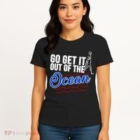 Go Get It Out Of The Ocean Baseball Women's T-Shirt thumb 4