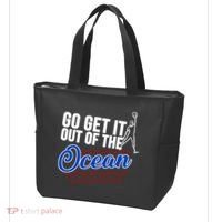 Go Get It Out Of The Ocean Baseball Tote Bag thumb 3