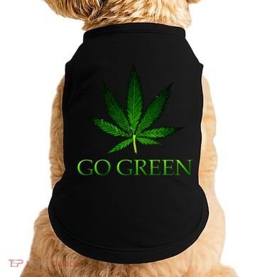 Go Green Medical Marijuana Weed Doggie Tank