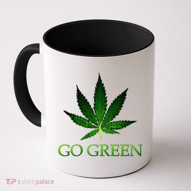 Go Green Medical Marijuana Weed Coffee Mug