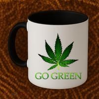 Go Green Medical Marijuana Weed Coffee Mug thumb 2