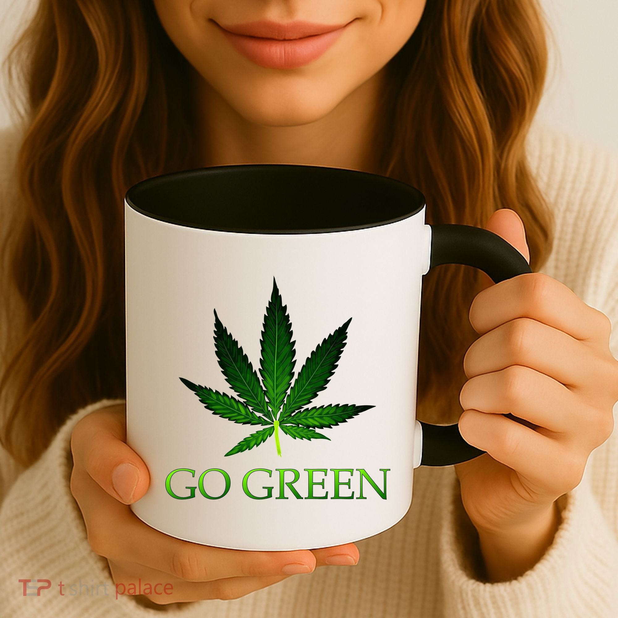 Go Green Medical Marijuana Weed Coffee Mug