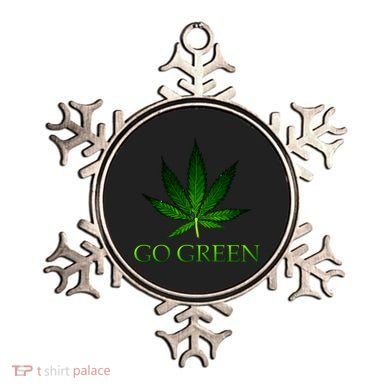 Go Green Medical Marijuana Weed Ornament