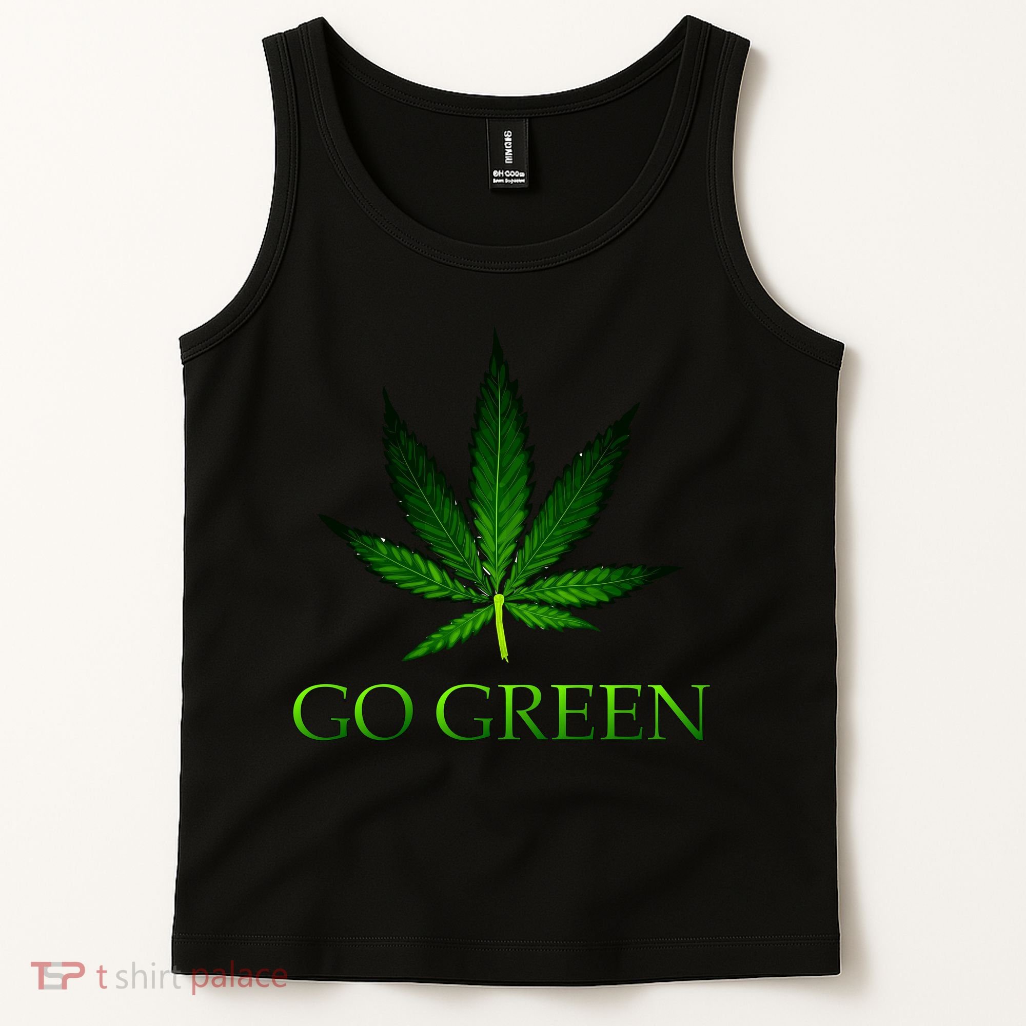 Go Green Medical Marijuana Weed Tank Top