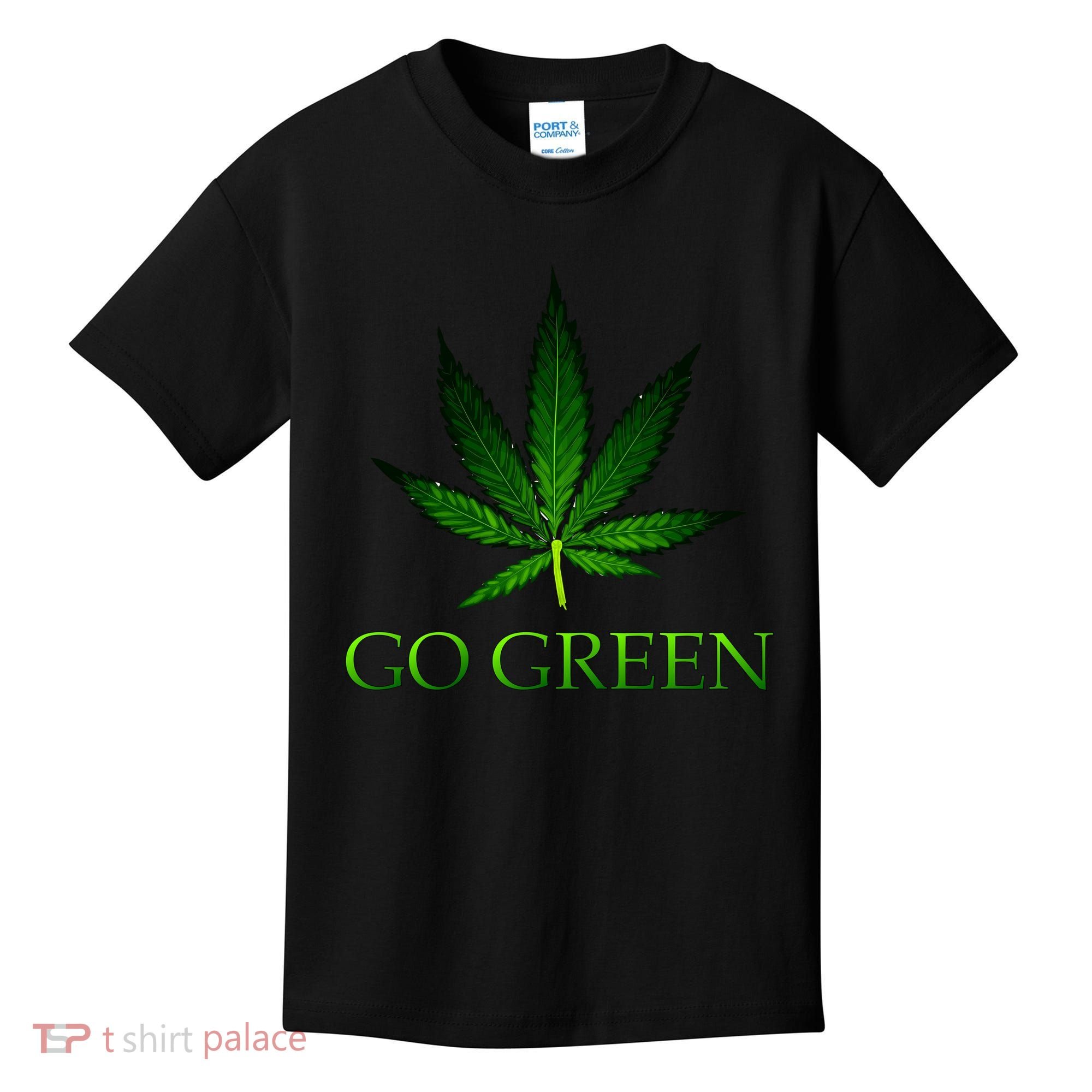Go Green Medical Marijuana Weed Kids T-Shirt